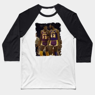 James Worthy and Magic Johnson, 1985 Baseball T-Shirt